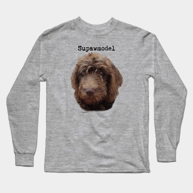 Doodle Dog Dad Long Sleeve T-Shirt by WoofnDoodle 